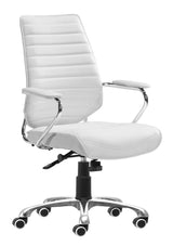 Enterprise White Low Back Office Chair