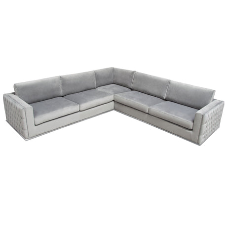 Envy Grey 3pc Sectional - Ornate Home