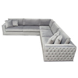 Envy Grey 3pc Sectional - Ornate Home