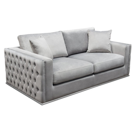 Envy Grey Loveseat - Ornate Home