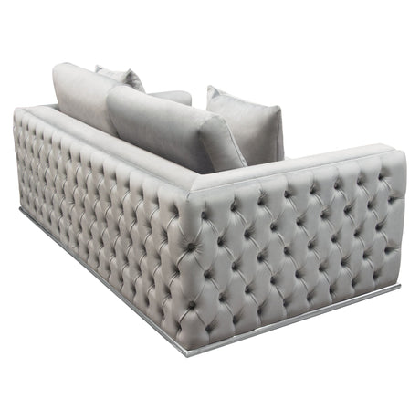 Envy Grey Loveseat - Ornate Home