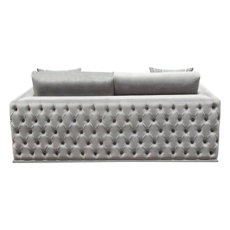Envy Grey Loveseat - Ornate Home