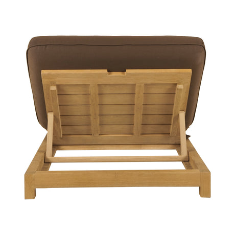 Enzo Brown Outdoor Adjustable Lounge Chair - Ornate Home