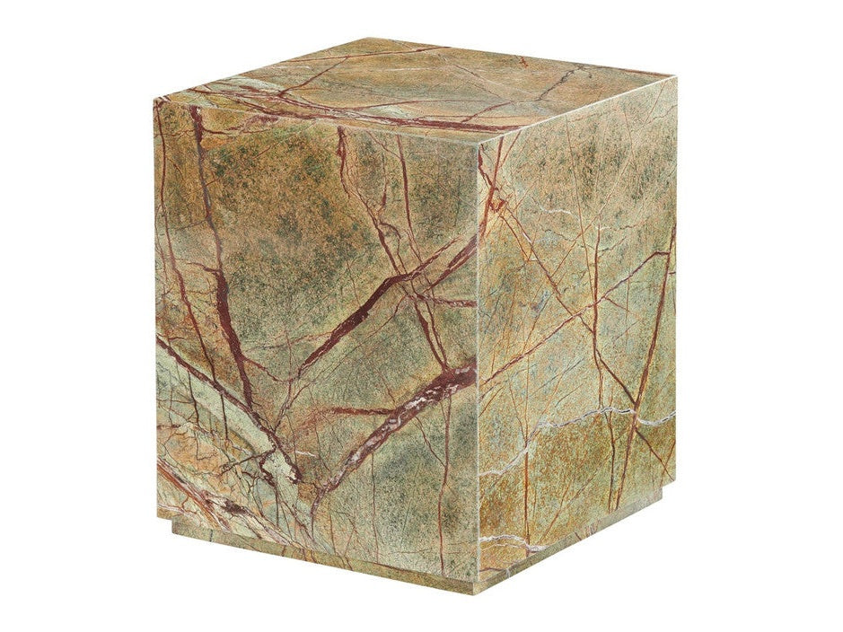 Enzo Marbled Brown/Green Accent Table - Ornate Home