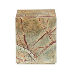 Enzo Marbled Brown/Green Accent Table - Ornate Home