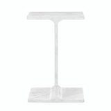 Enzo White Accent Table - Ornate Home