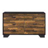 Eos Walnut & Black Dresser - Ornate Home