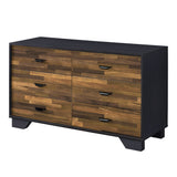 Eos Walnut & Black Dresser - Ornate Home
