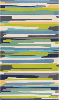 Ephrata Colorful Blue Outdoor Rug - Clearance - Ornate Home
