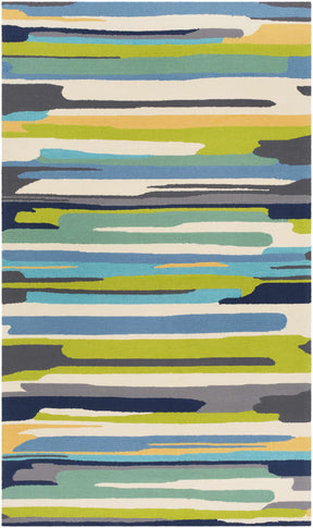 Ephrata Colorful Blue Outdoor Rug - Clearance - Ornate Home