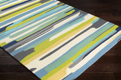 Ephrata Colorful Blue Outdoor Rug - Clearance - Ornate Home
