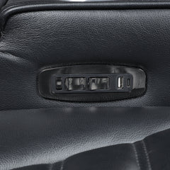 Ephron Black Power Motion Recliner W/Power Headrest & LED - Ornate Home