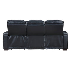 Ephron Black Power Motion Sofa w/ Dropdown Table - Ornate Home