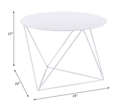 Epidia White Accent Table - Ornate Home