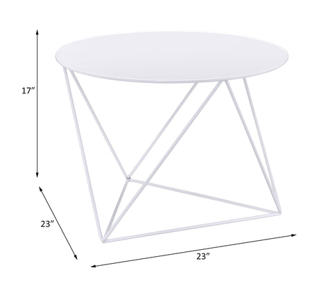 Epidia White Accent Table - Ornate Home