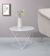 Epidia White Accent Table - Ornate Home
