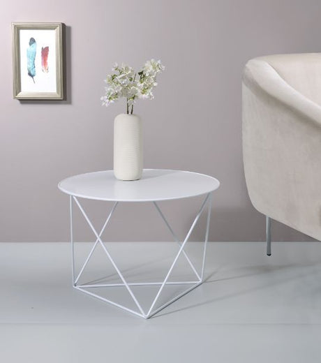 Epidia White Accent Table - Ornate Home