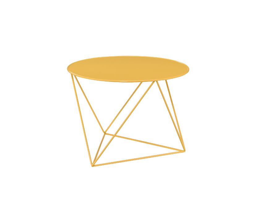 Epidia Yellow Accent Table - Ornate Home