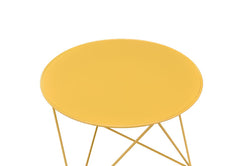 Epidia Yellow Accent Table - Ornate Home