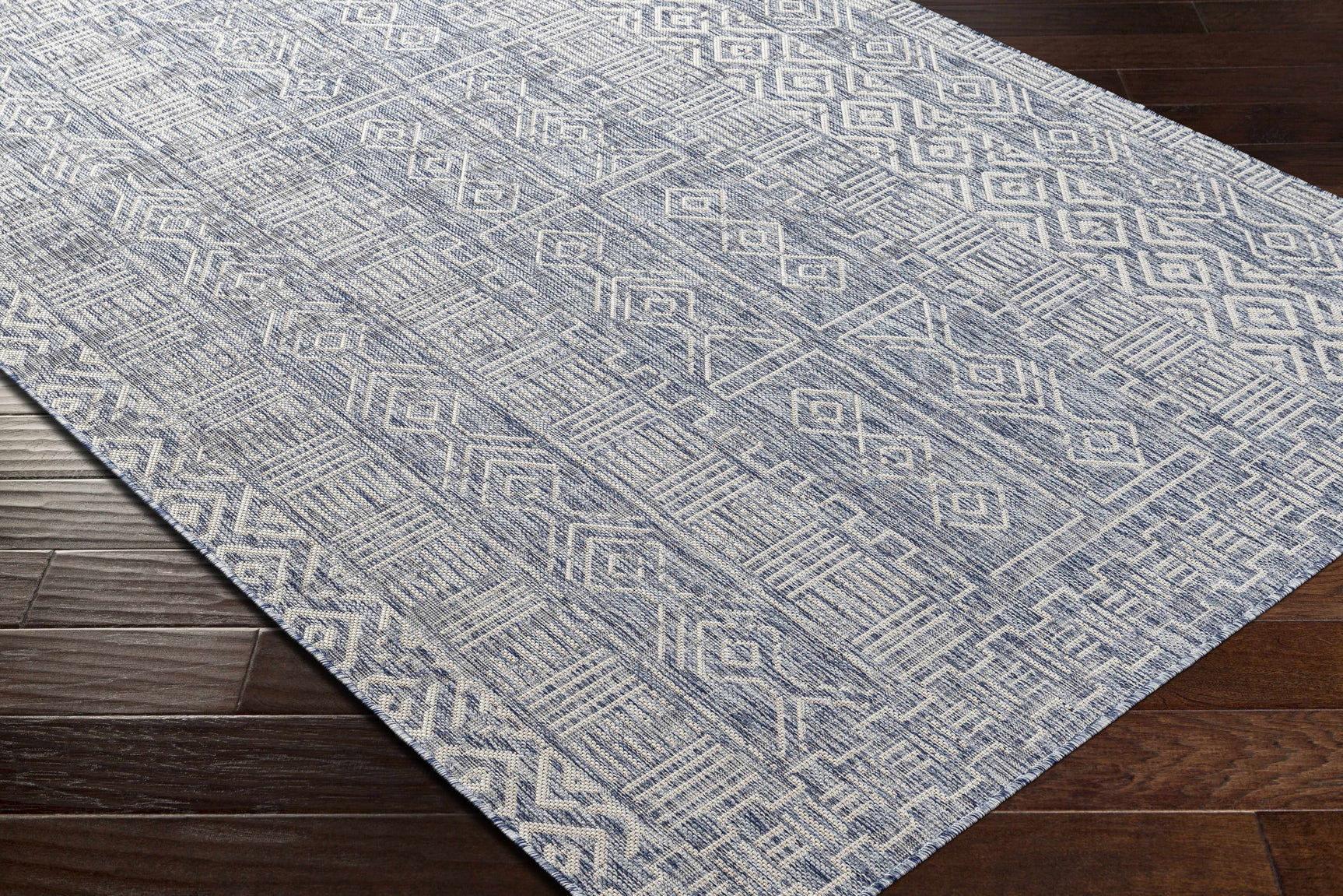 Epson Blue Indoor & Outdoor Rug - Clearance - Ornate Home