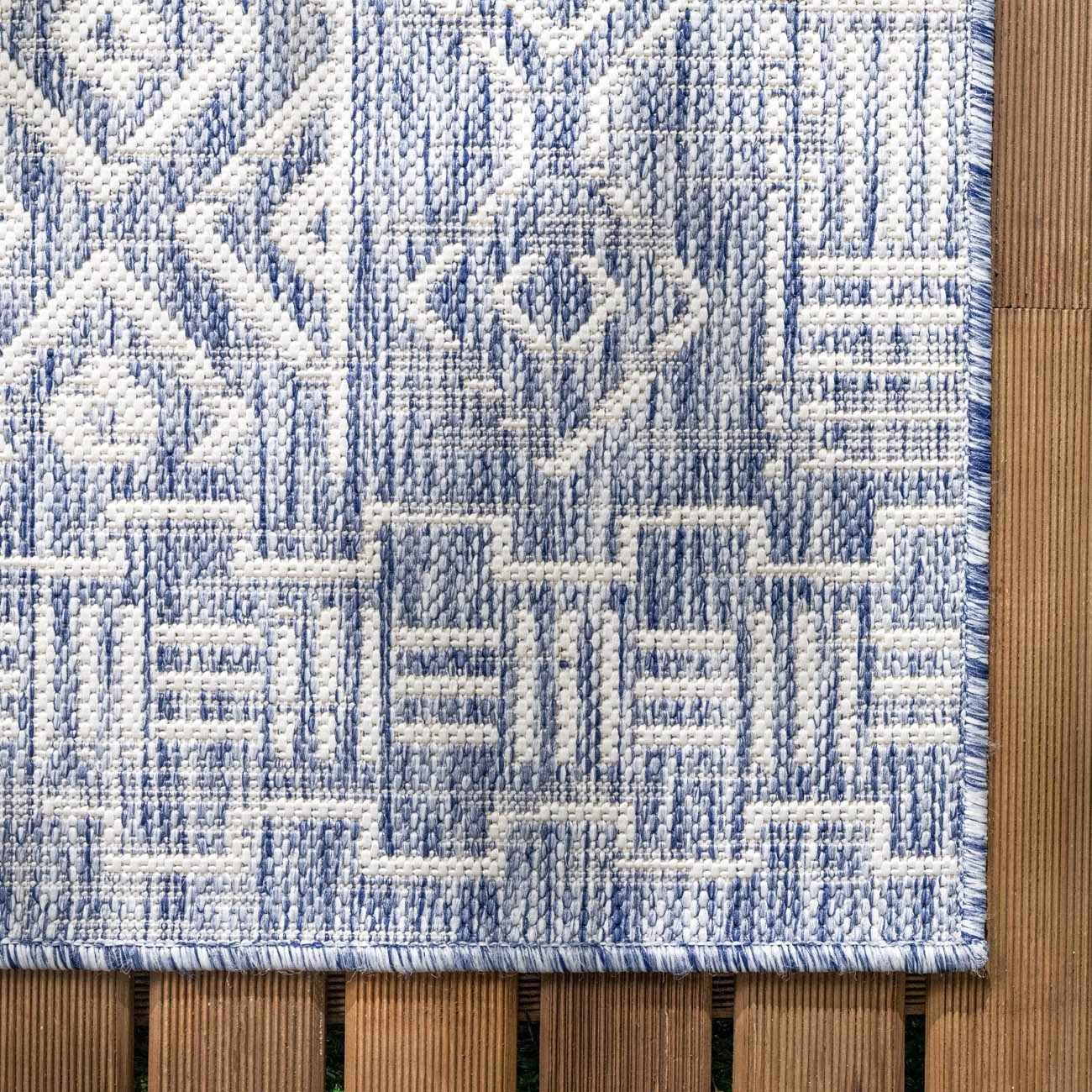 Epson Blue Indoor & Outdoor Rug - Clearance - Ornate Home