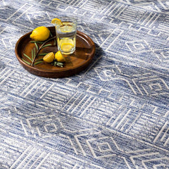 Epson Blue Indoor & Outdoor Rug - Clearance - Ornate Home