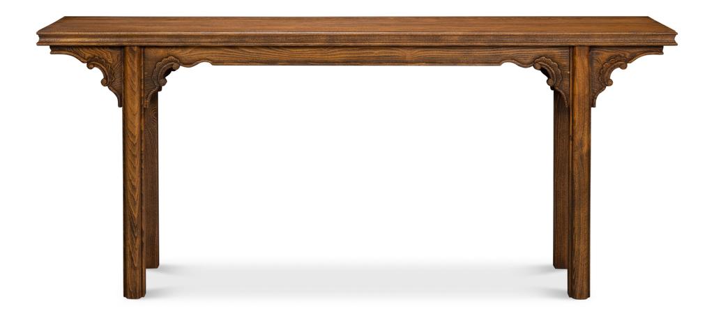 Equestrian Brown Console Table - Ornate Home