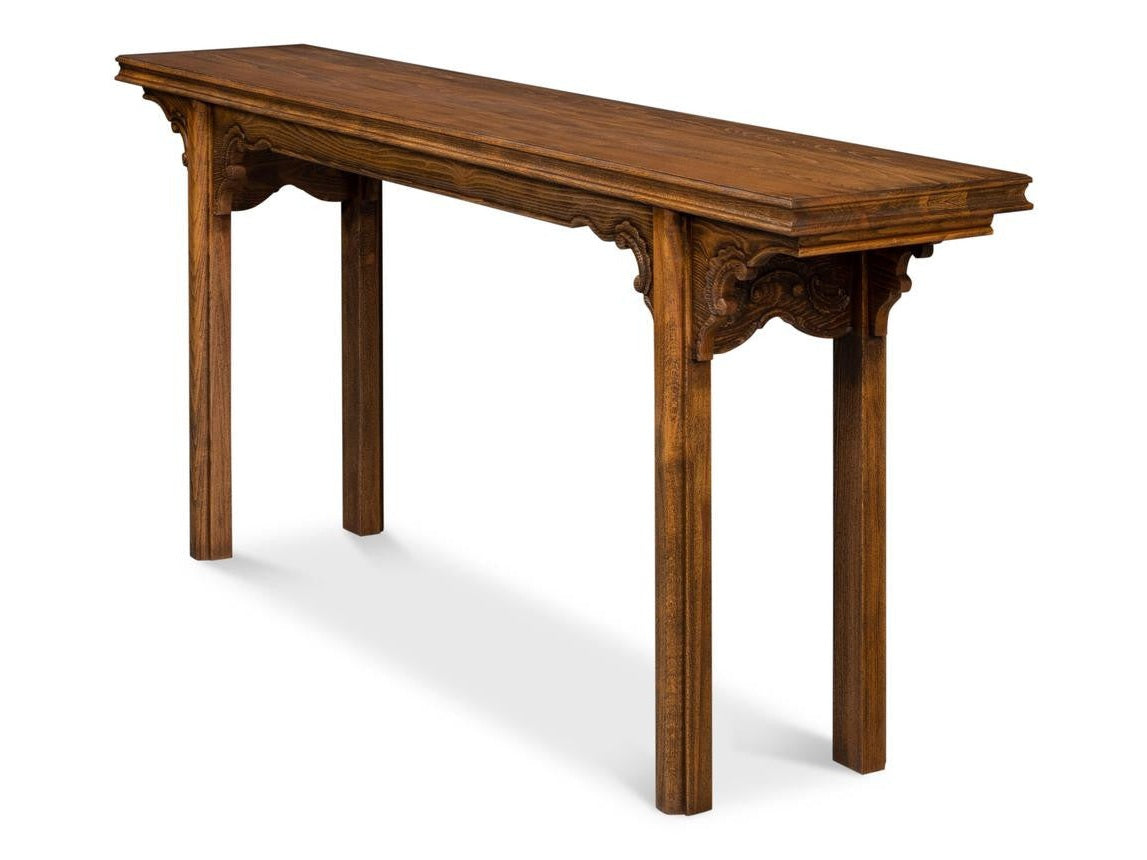 Equestrian Brown Console Table - Ornate Home