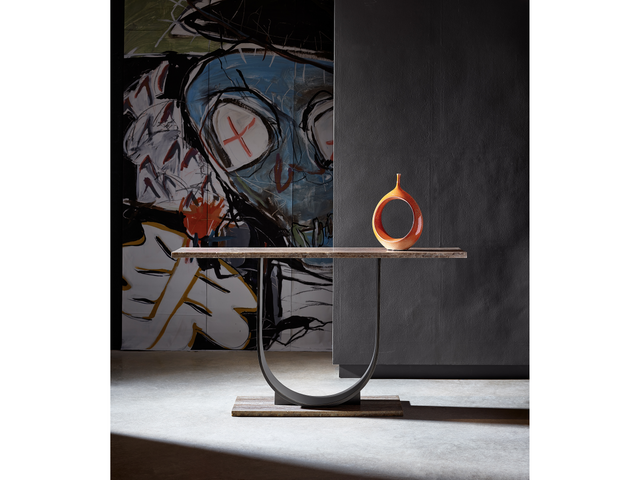 Equilibrium Gray/Bronze Console Table - Ornate Home