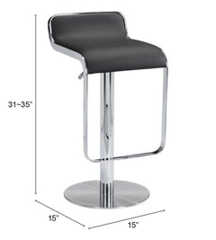 Equino Black Barstool - Ornate Home
