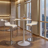 Equino White Barstool - Ornate Home