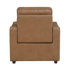 Equinox Brown Power Reclining Chair With Curved Track Arms - Ornate Home