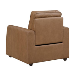 Equinox Brown Power Reclining Chair With Rounded Track Arms - Ornate Home