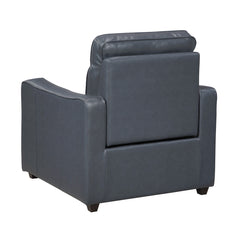 Equinox Gray Power Reclining Chair With Curved Track Arms - Ornate Home