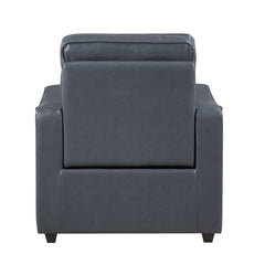 Equinox Gray Power Reclining Chair With Curved Track Arms - Ornate Home