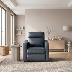 Equinox Gray Power Reclining Chair With Curved Track Arms - Ornate Home