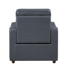 Equinox Gray Power Reclining Chair With Curved Track Arms - Ornate Home