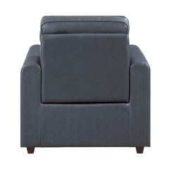 Equinox Gray Power Reclining Chair With Rounded Track Arms - Ornate Home