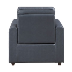 Equinox Gray Power Reclining Chair With Rounded Track Arms - Ornate Home