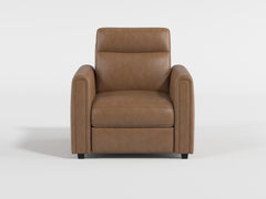 Equinox Gray Power Reclining Chair With Rounded Track Arms - Ornate Home