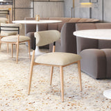 Equinox Oyster Gray & Natural Armless Dining Chair (Set of 2)