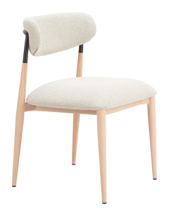 Equinox Oyster Gray & Natural Armless Dining Chair (Set of 2) - Ornate Home