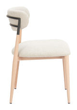 Equinox Oyster Gray & Natural Armless Dining Chair (Set of 2) - Ornate Home