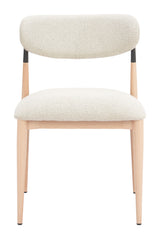 Equinox Oyster Gray & Natural Armless Dining Chair (Set of 2) - Ornate Home