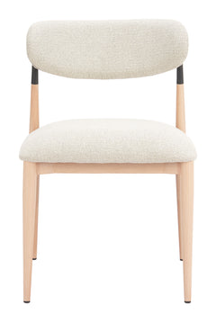 Equinox Oyster Gray & Natural Armless Dining Chair (Set of 2) - Ornate Home