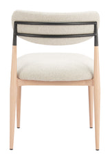 Equinox Oyster Gray & Natural Armless Dining Chair (Set of 2) - Ornate Home