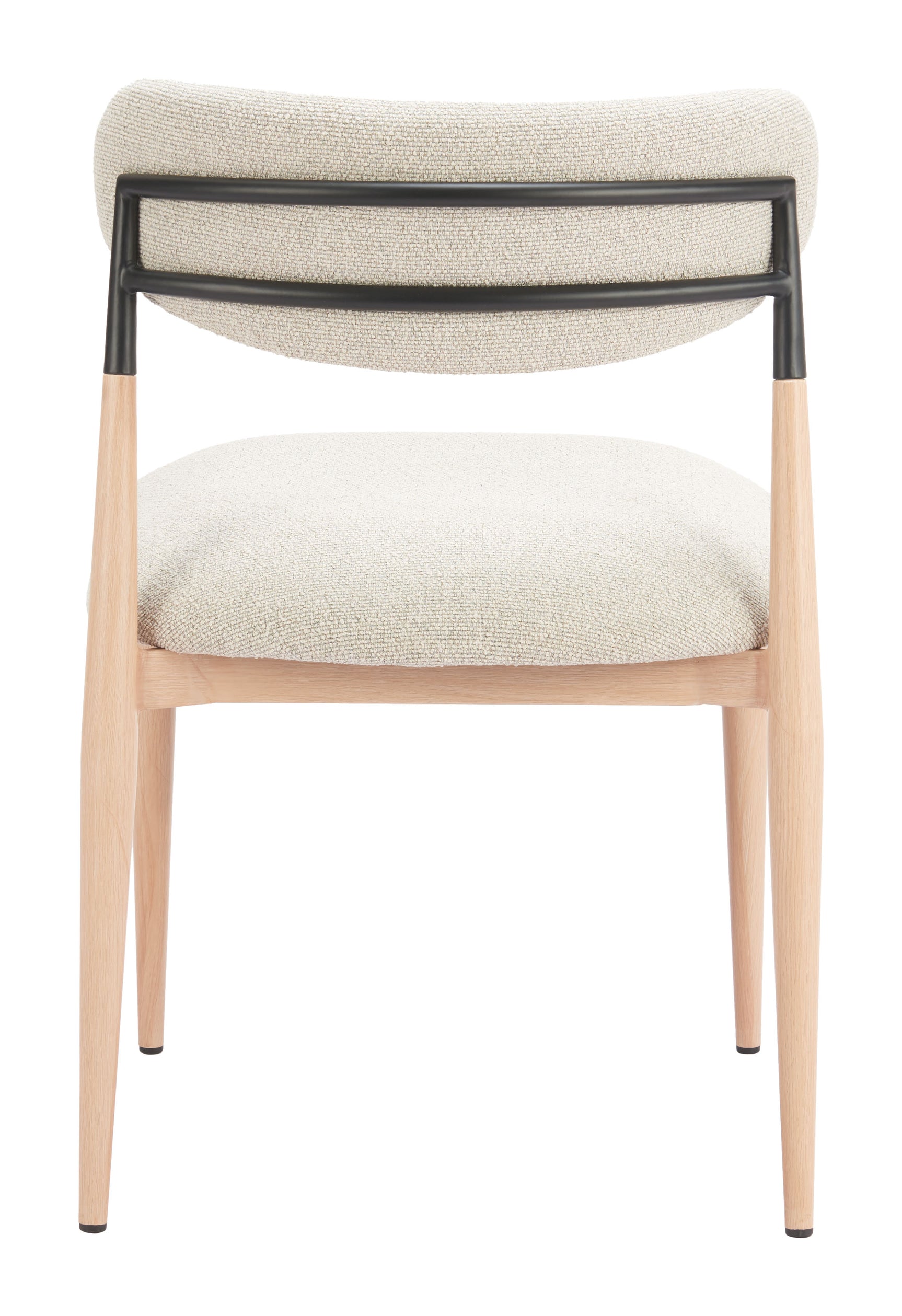 Equinox Oyster Gray & Natural Armless Dining Chair (Set of 2) - Ornate Home
