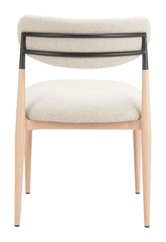 Equinox Oyster Gray & Natural Armless Dining Chair (Set of 2) - Ornate Home