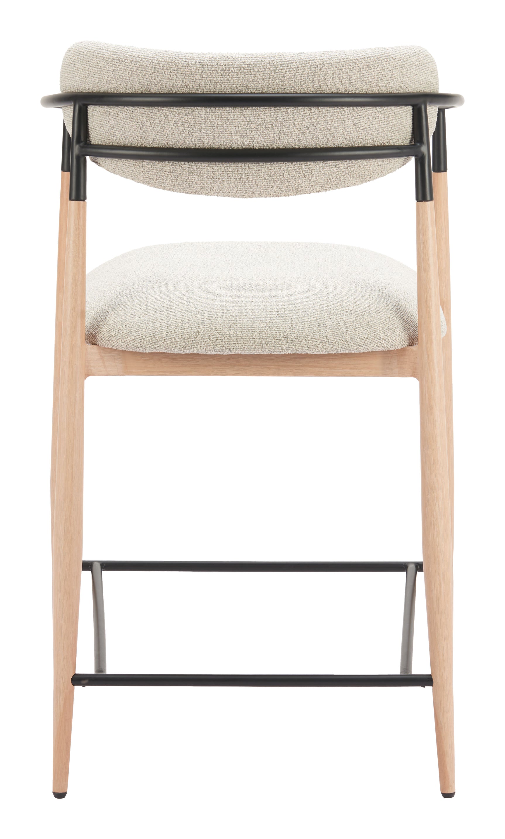 Equinox Oyster Gray & Natural Counter Stool