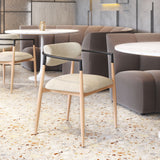Equinox Oyster Gray & Natural Dining Chair